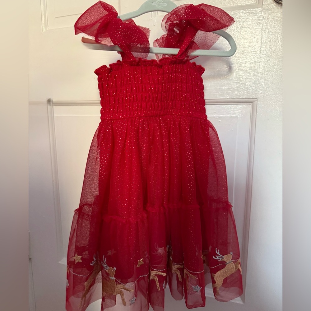 Brand new never worn no tags girls toddler red Zunie red dress size 2